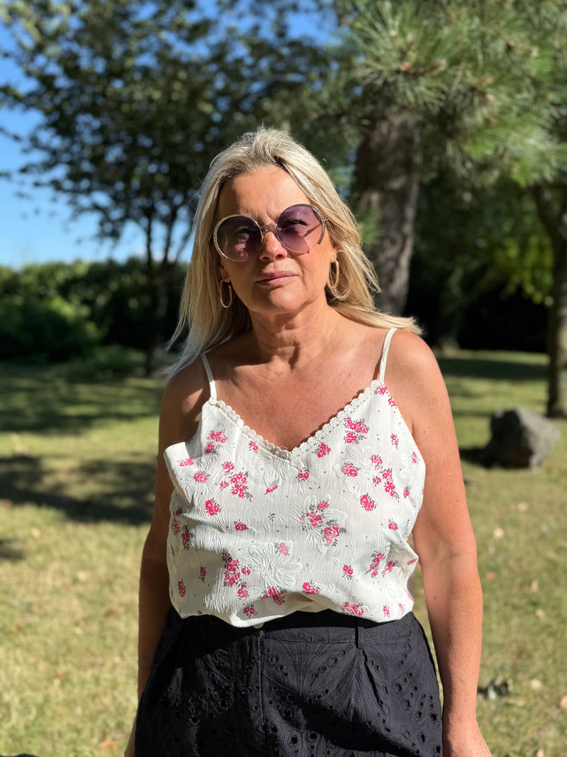 Top fleurie - Anais