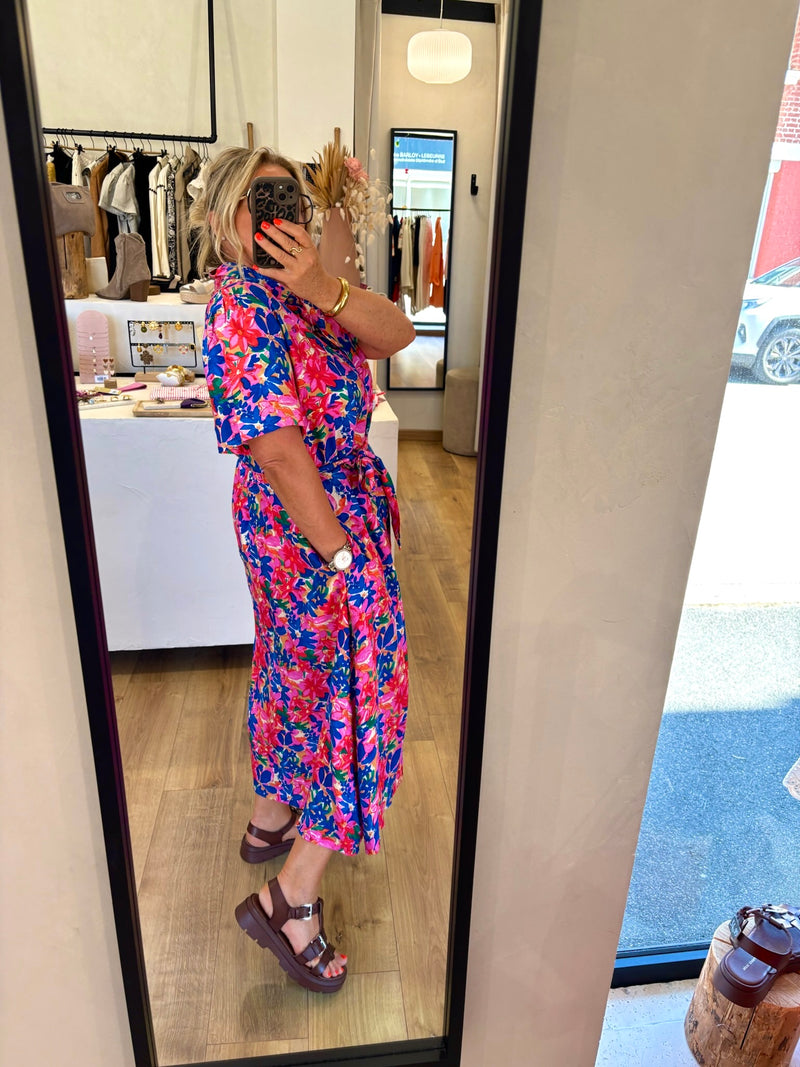Robe Motifs Bleu GT - Hugo