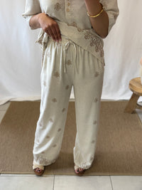Pantalon écru lin - Vivo