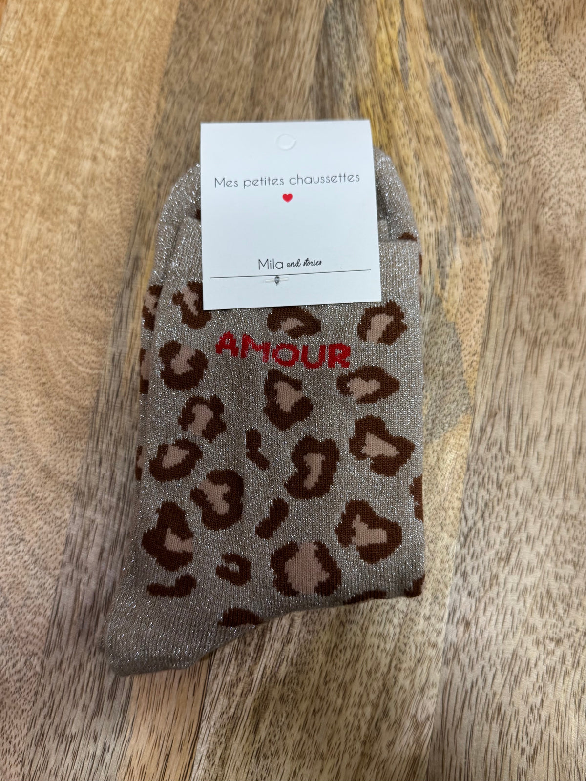 Chaussette - amour léopard