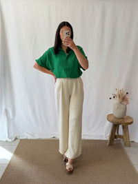 Pantalon fluide beige - Melina