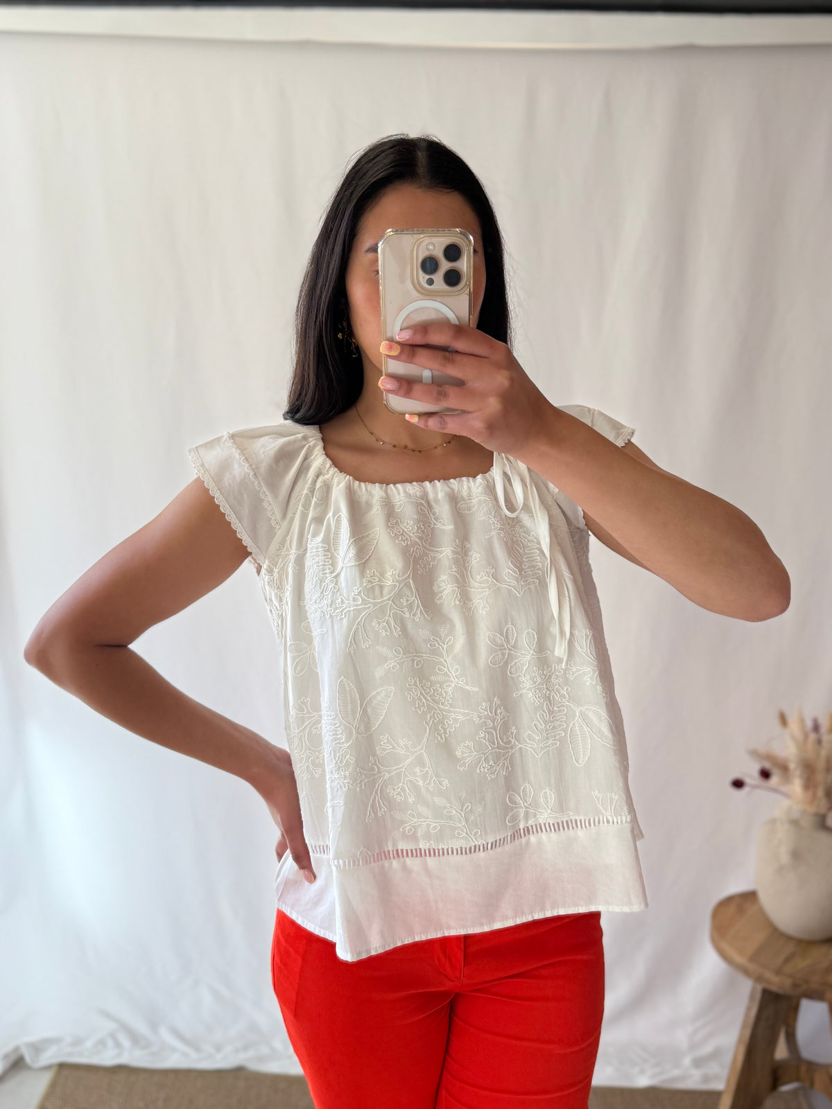 Haut blanc - Emilie