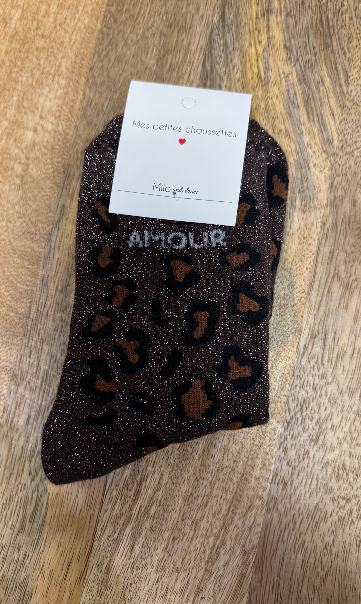 Chaussette - amour léopard