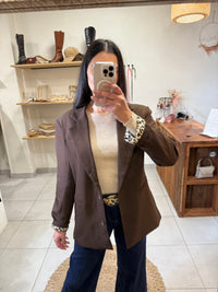 Blazer Léopard Choco - Lisa