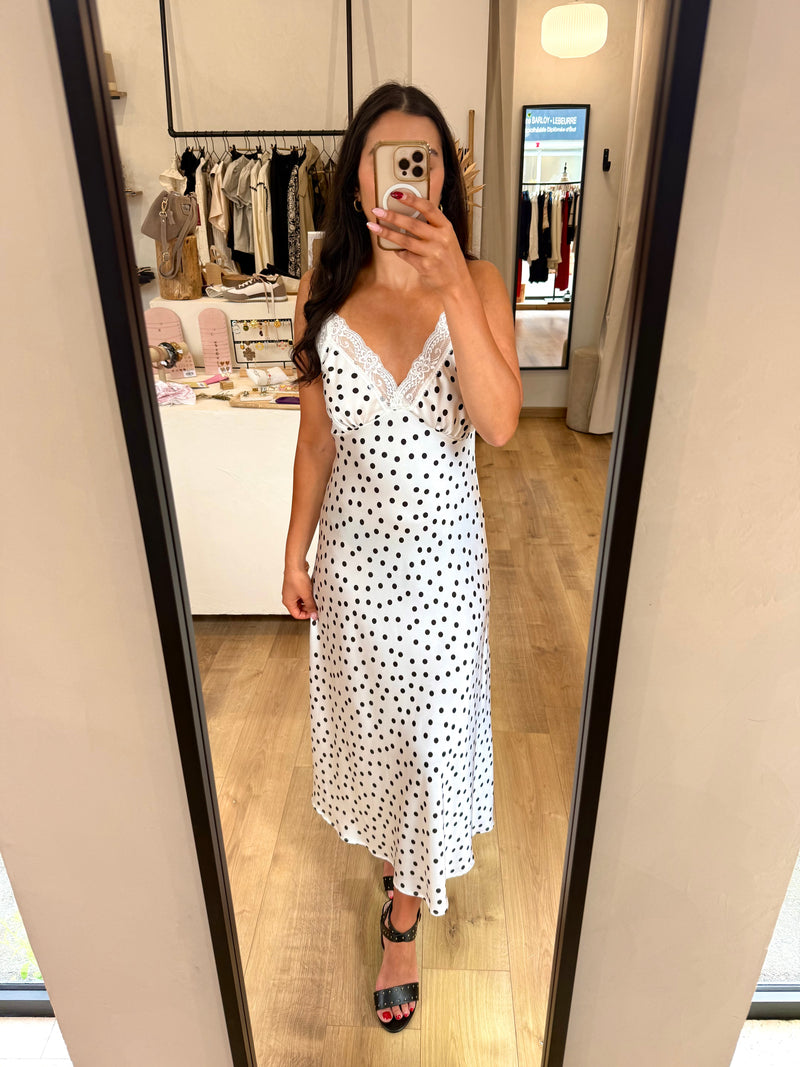 Robe longue pois - Clara