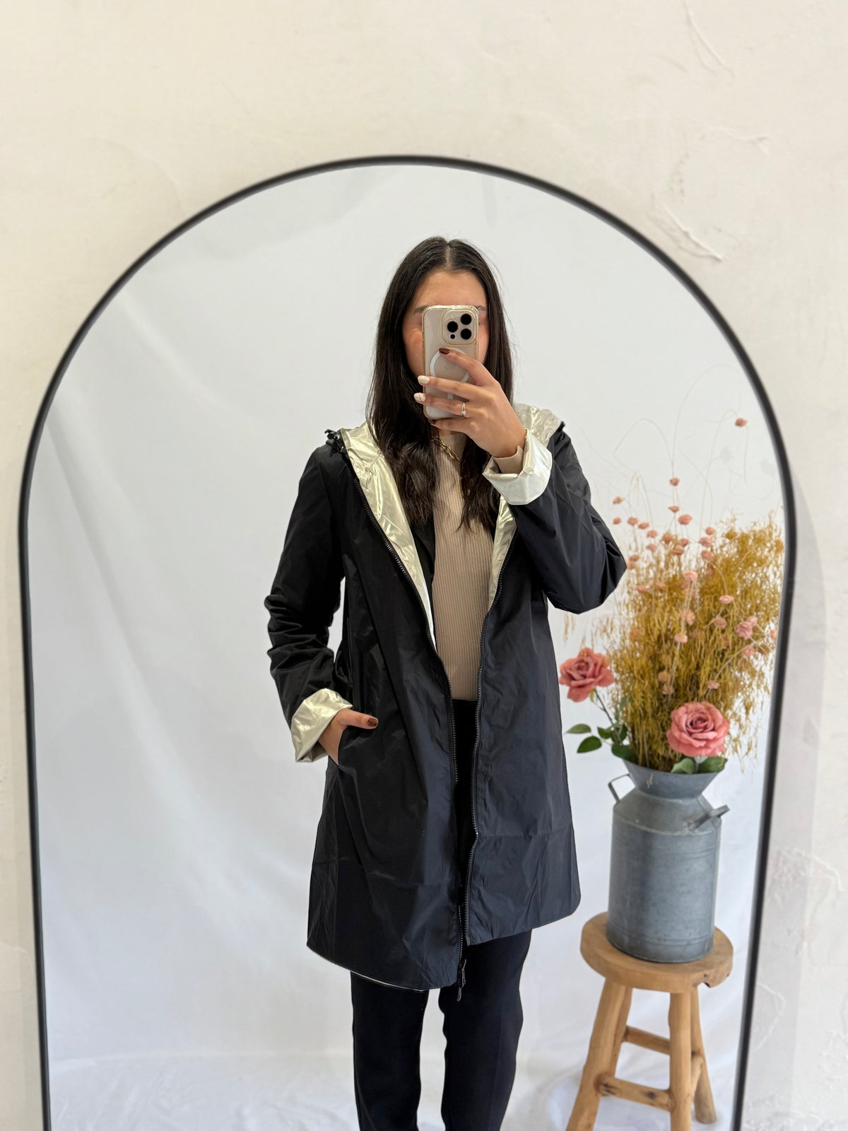 Parka noir or - Leon