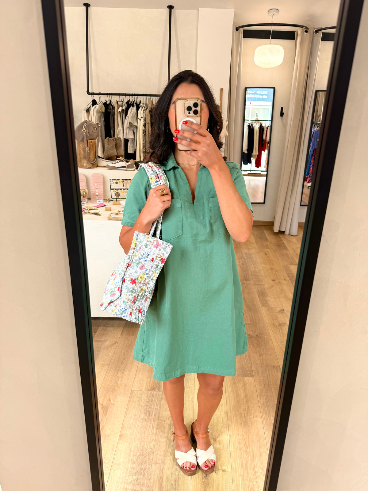 Robe kaki - Elisa