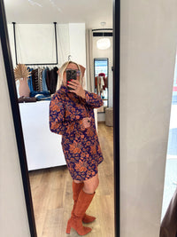 Robe bleu motifs GT - Livio