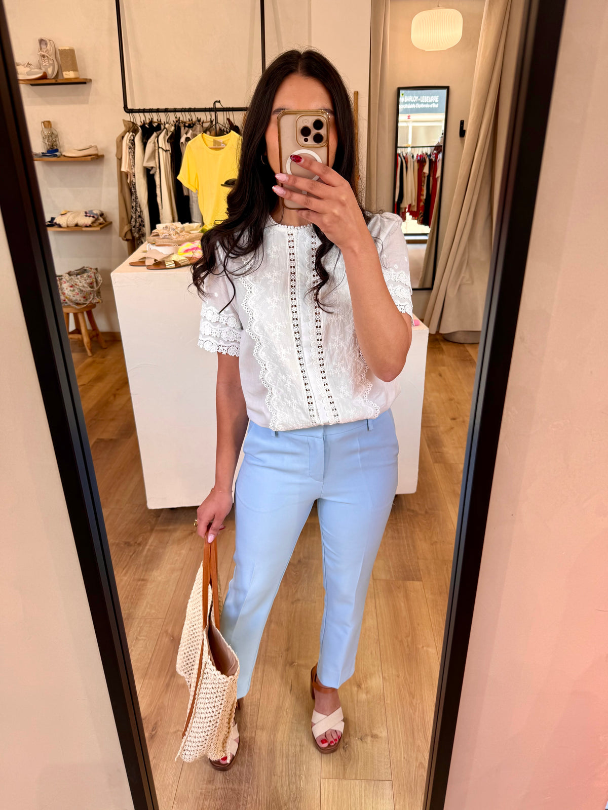 Pantalon bleu ciel - Hortence