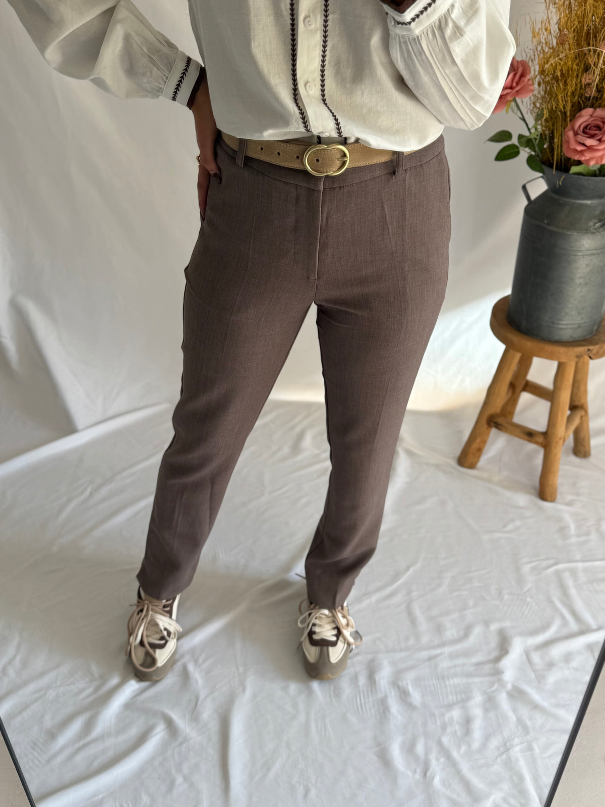 Pantalon taupe - Hortence
