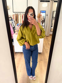 Blouse olive - Lea