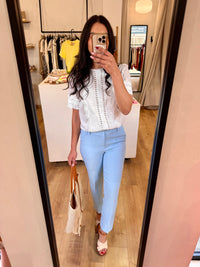 Blouse broderie blanc - Inaya