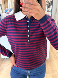 Polo rayure Marine - Oslo
