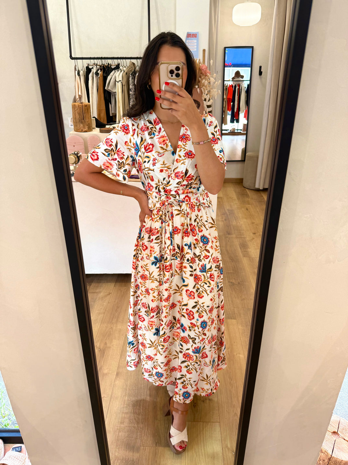 Robe longue motifs - stella