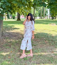 Robe longue motifs - amandine