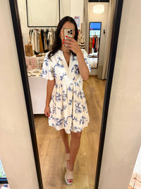 Robe motifs blanc - Ninon