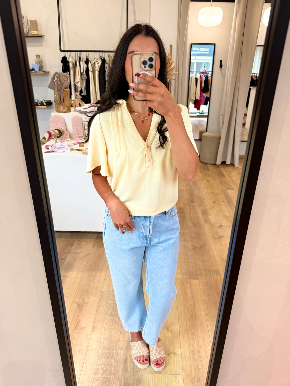 Blouse Jaune- Lena