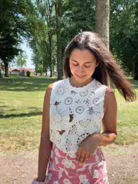 Haut crochet beige - Rio
