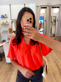 Blouse corail - Léna