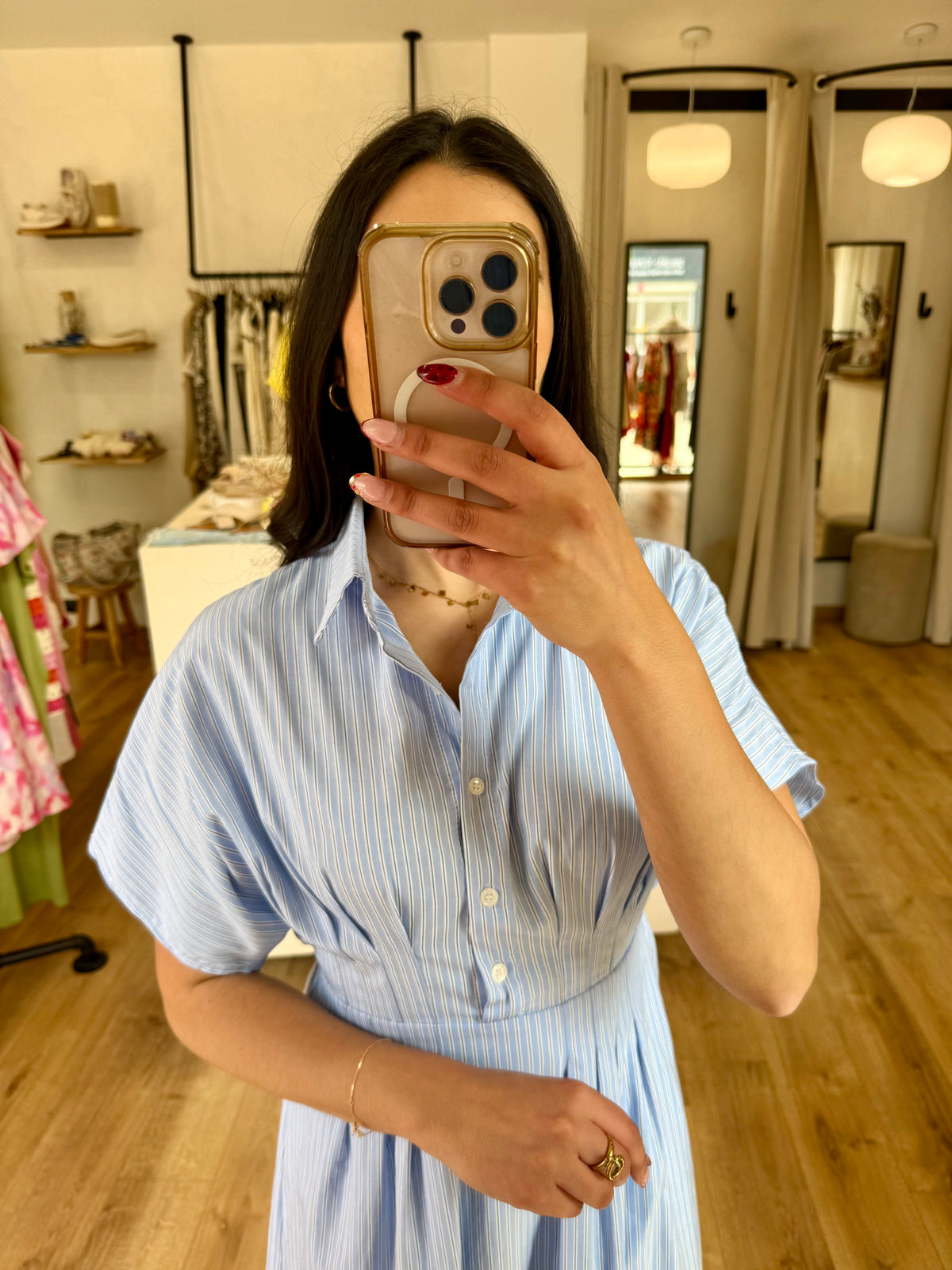 Robe longue bleu - Ambre
