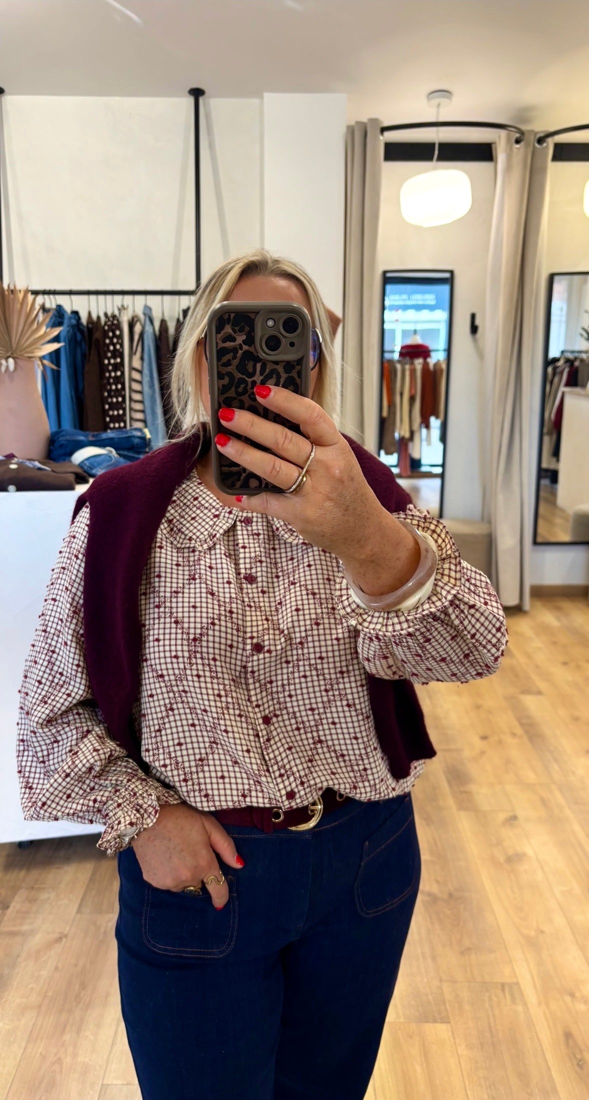 Blouse bordeaux GT - Liv