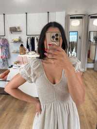 Robe longue beige - elatha