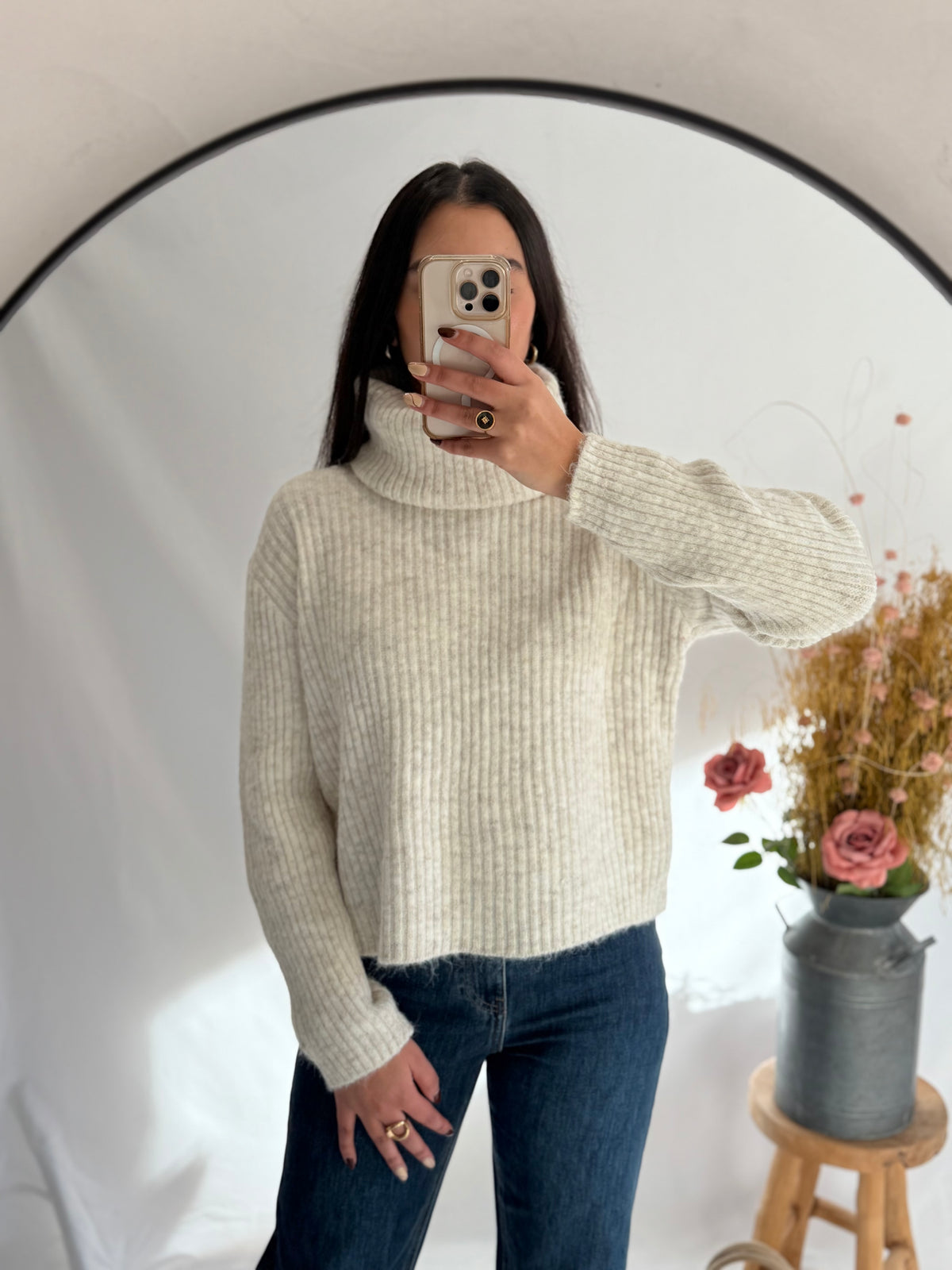 Pull avec col beige - Hugo