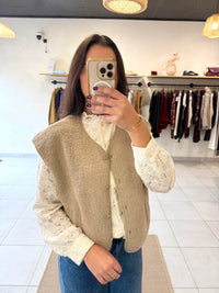 Gilet sans manches taupe - Alice