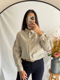 Chemise rayure choco - Nadège