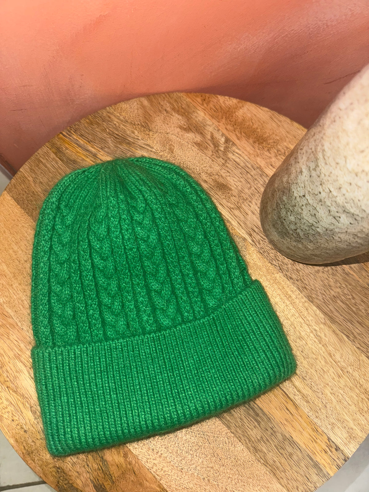 Bonnet tressé laine - Lucie