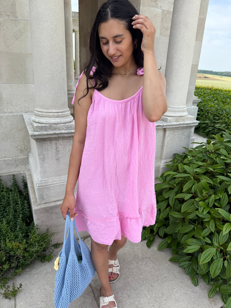 Robe gaze rose - Vic