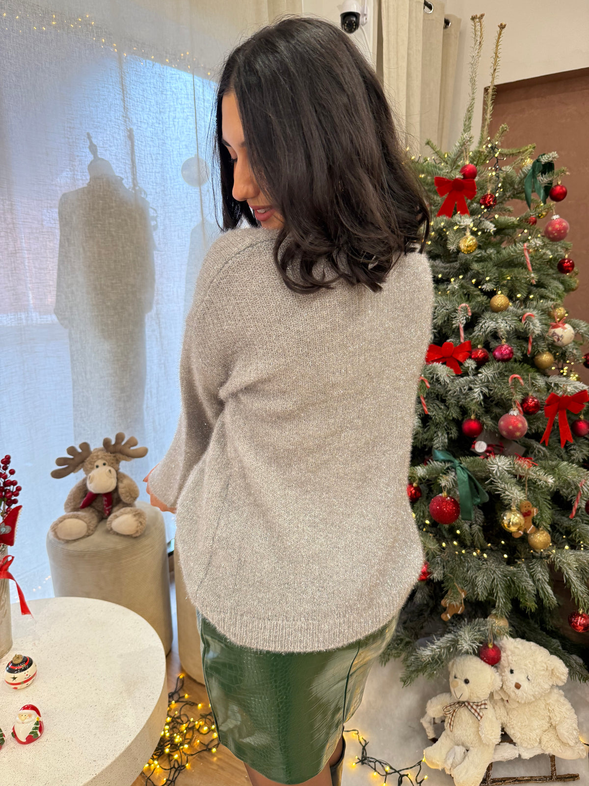 Pull gris brillant - Asoa