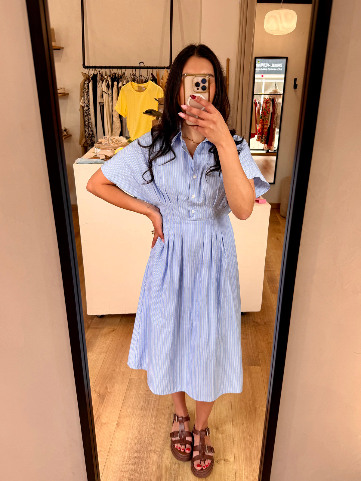 Robe longue bleu - Ambre