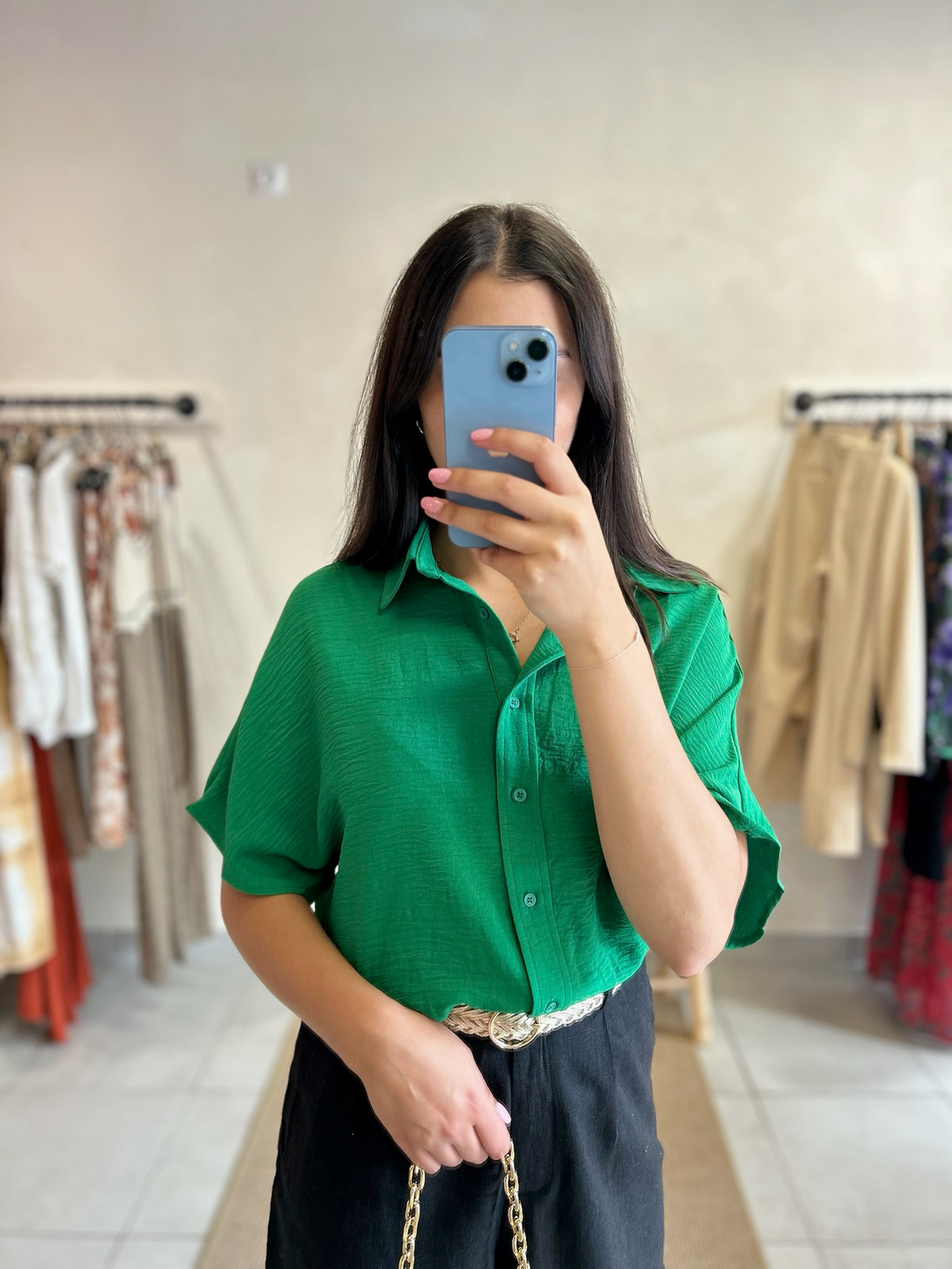 Blouse Vert - Risa