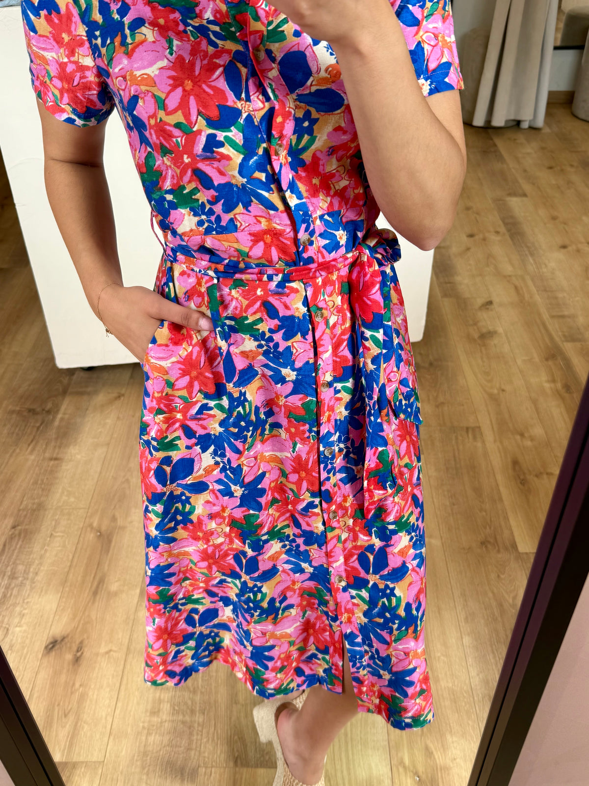 Robe motifs bleu - Hugo