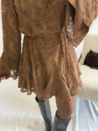 Robe plumetis choco - Camilia