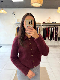 Gilet bordeaux - Manon