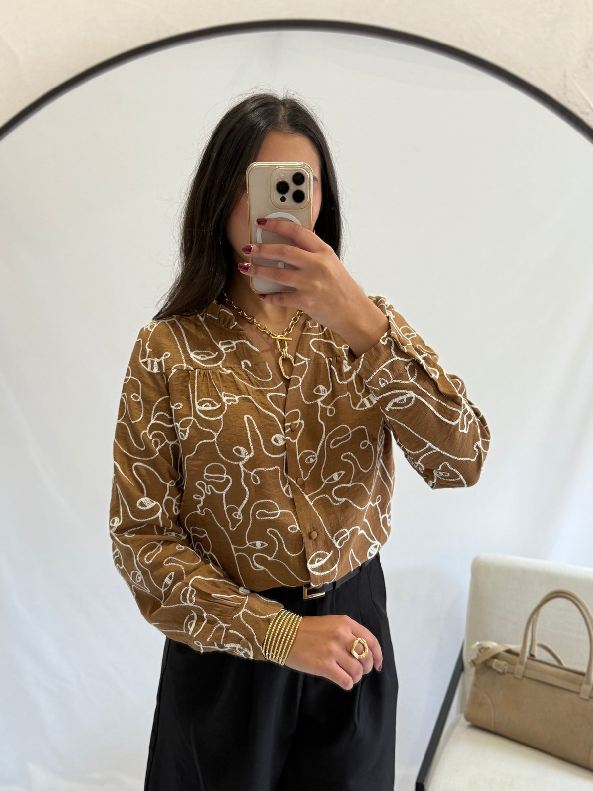 Blouse camel motifs - Alba