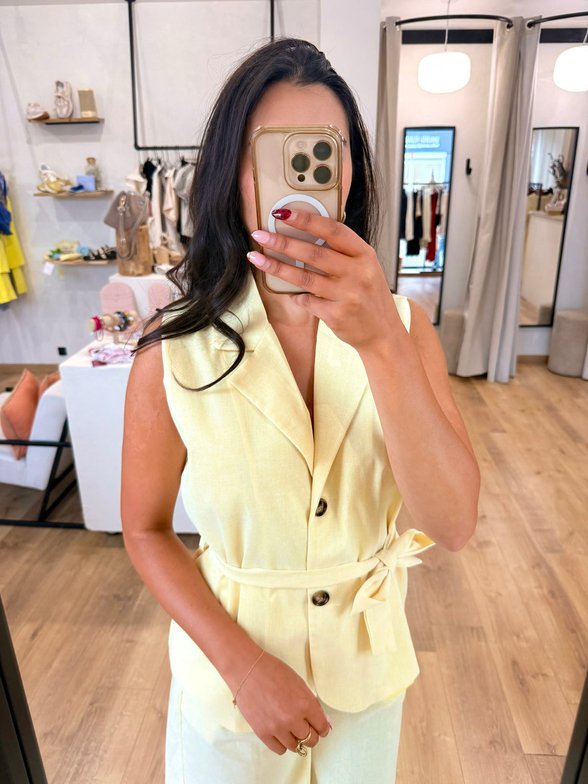 Ensemble Blazer Short Jaune - Margot