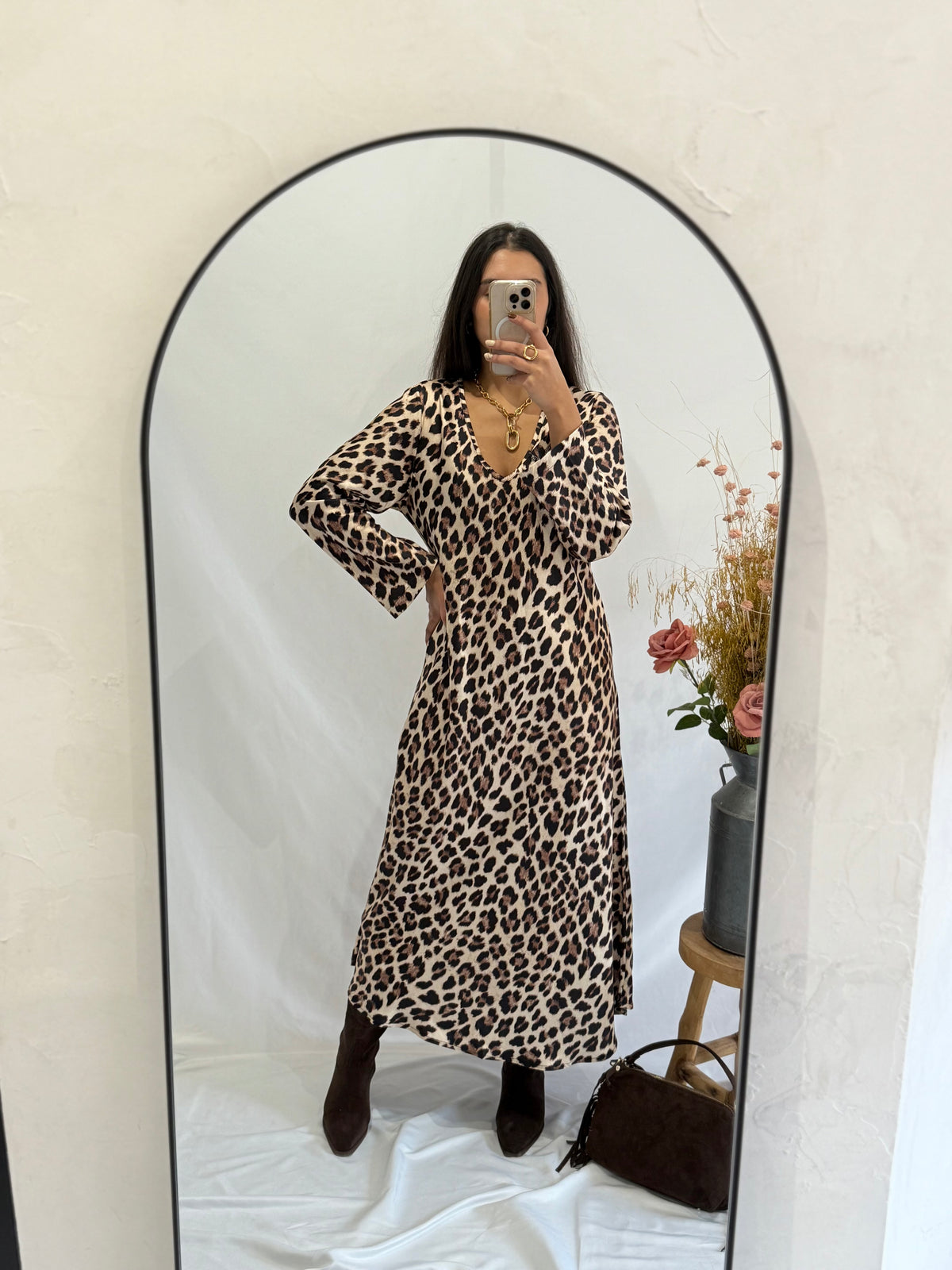 Robe longue léopard - Topia