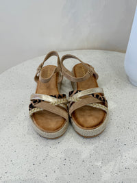 Sandale dore - Leopard