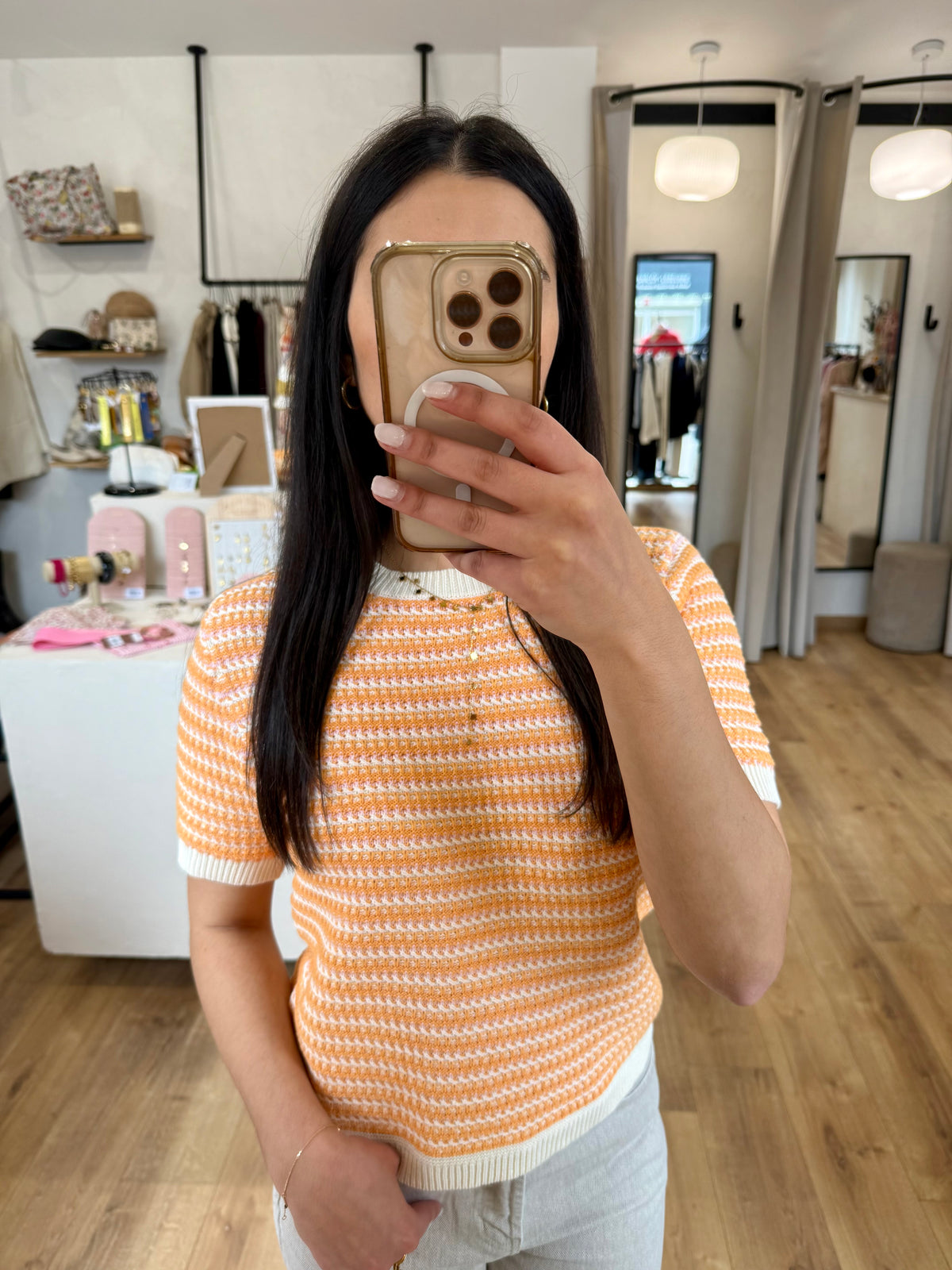 Haut orange - Helena