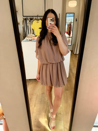Robe courte marron - Alba