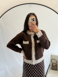 Gilet chocolat - Ingrid