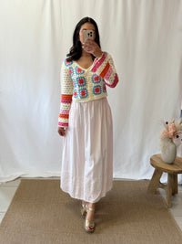 Gilet crochet fushia - Tolas