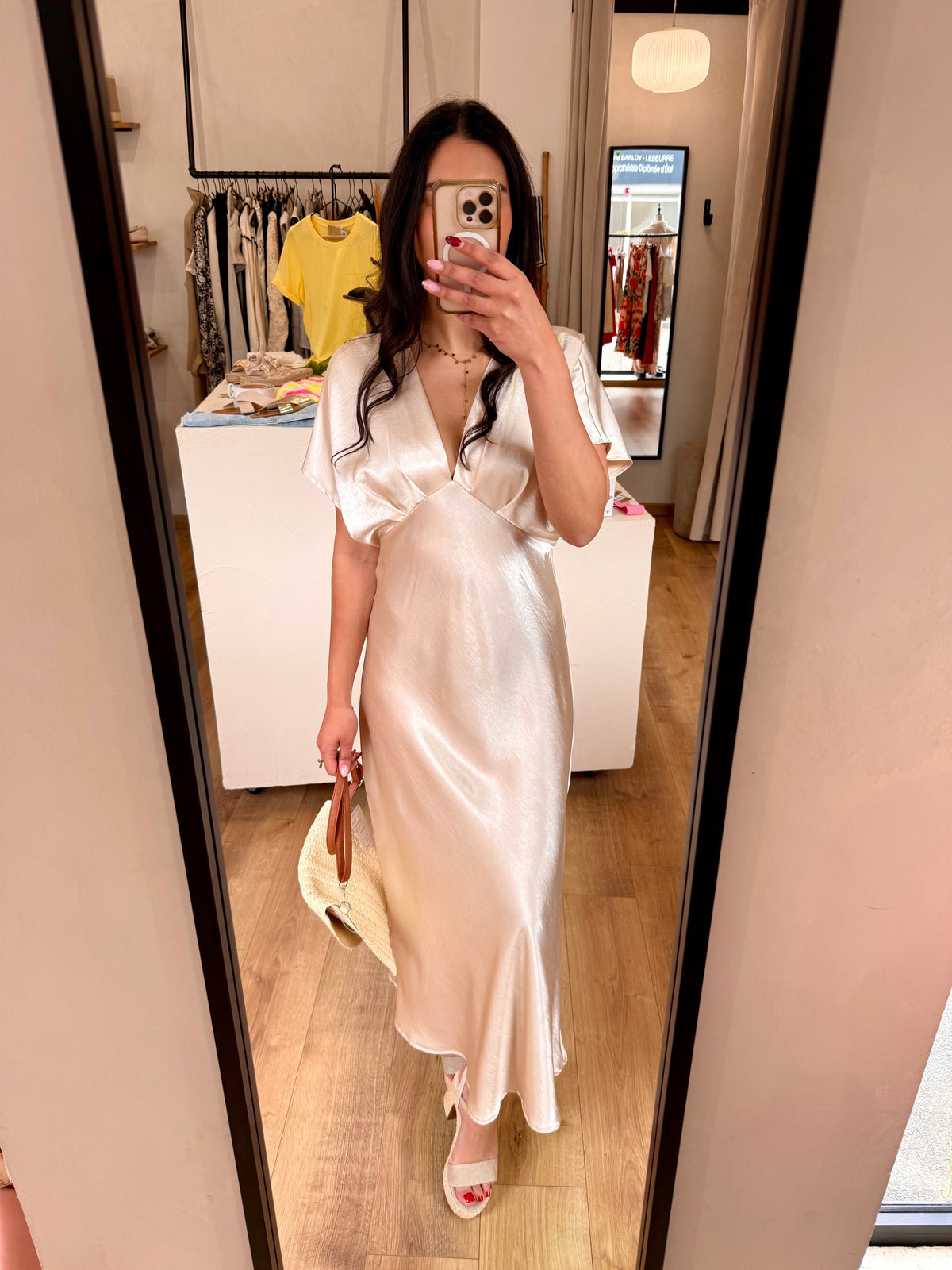 Robe longue champagne - Léna