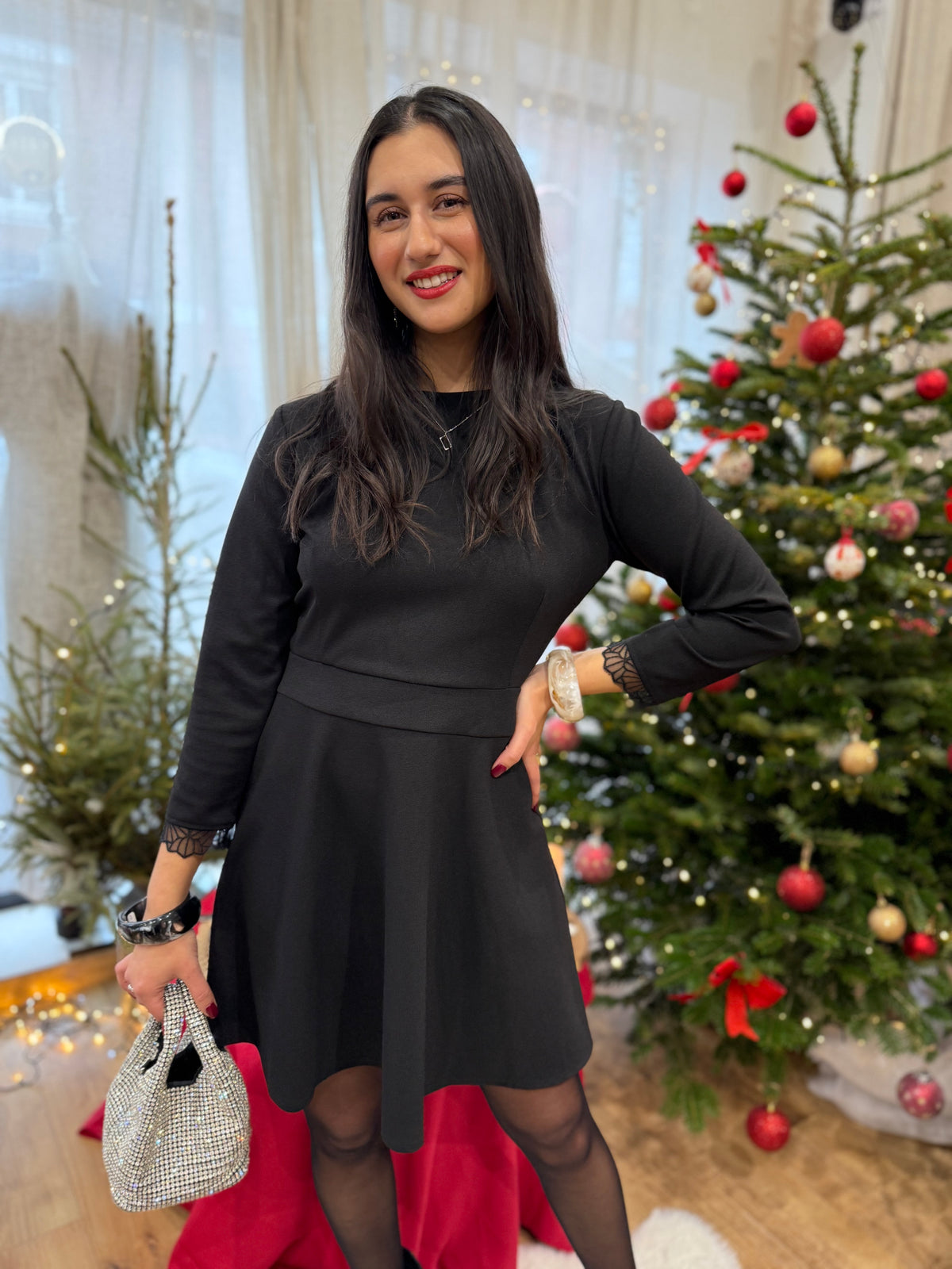 Robe dos nue noir - Garance