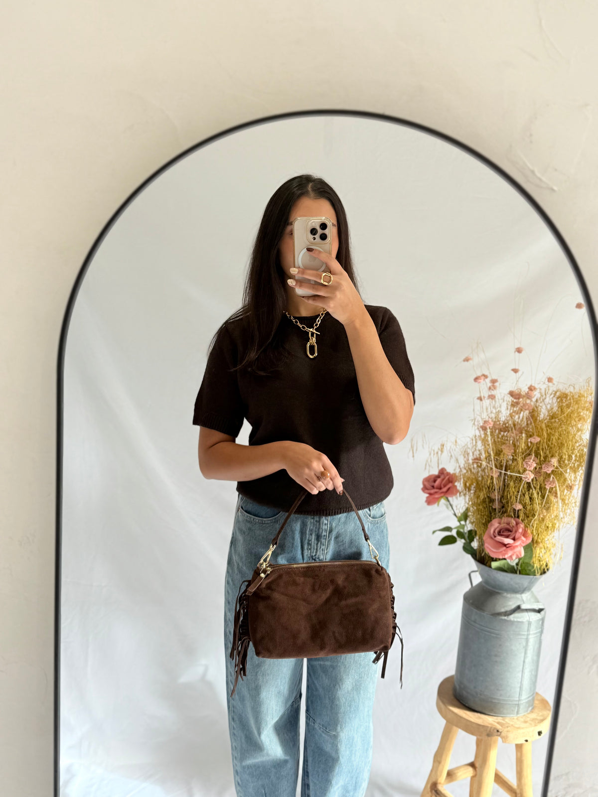 Pull sans manche marron - Mario