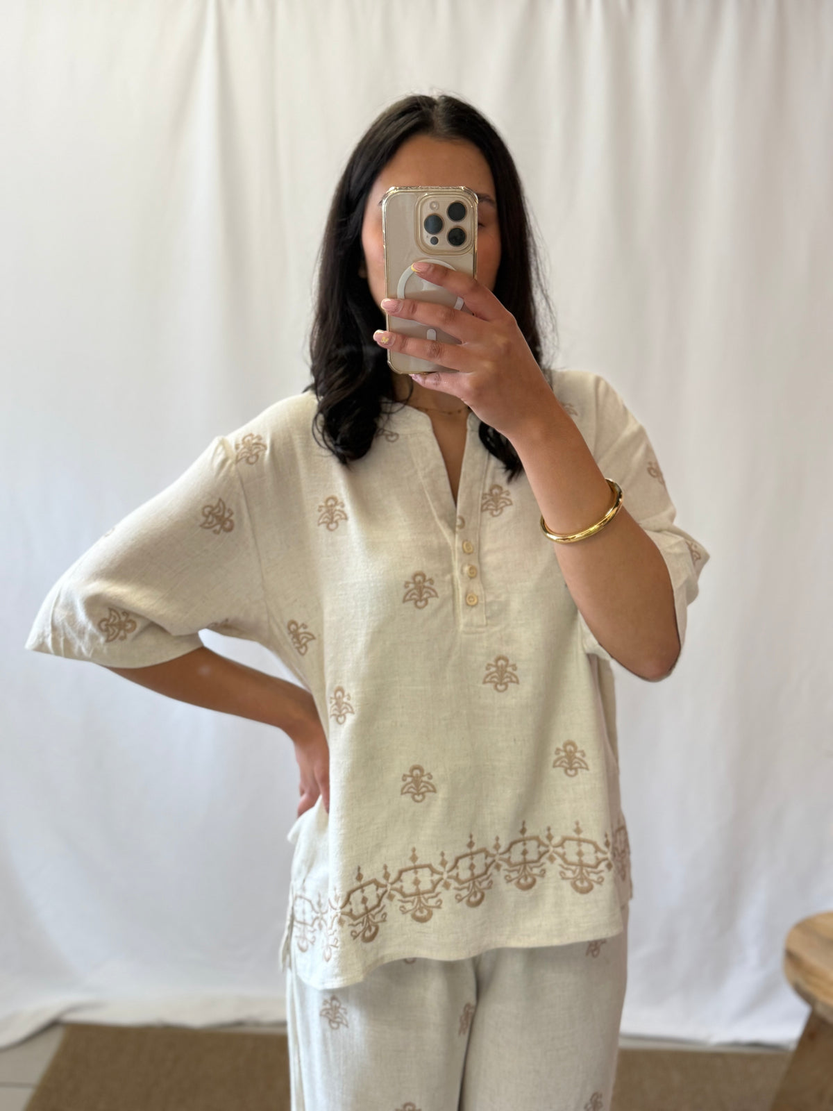 Chemise écru lin - Vivo