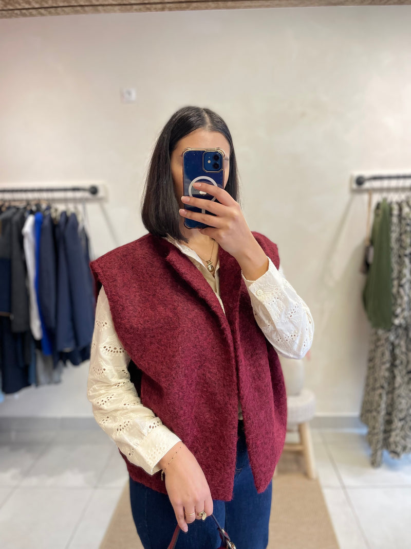 Gilet Bordeaux - ASTHER